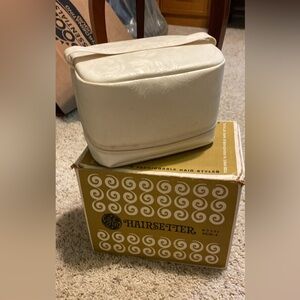GE Hairsetter Vintage Hair Dryer in Cream